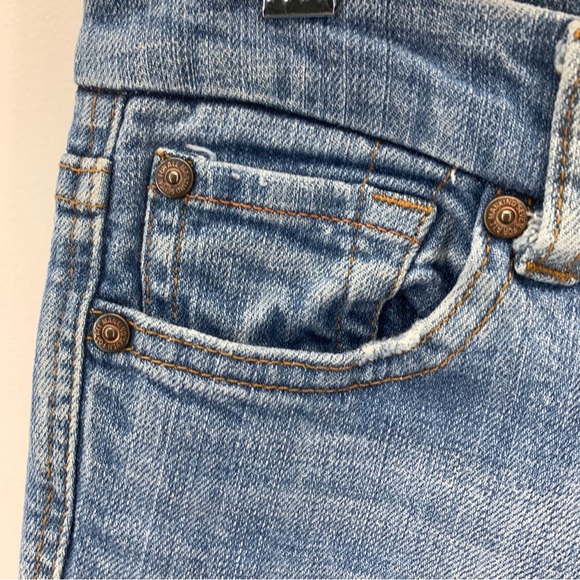 7 For All Mankind Womens 27 Jeans A Pocket Bootcut Low-rise Stretch Light - Picture 5 of 14